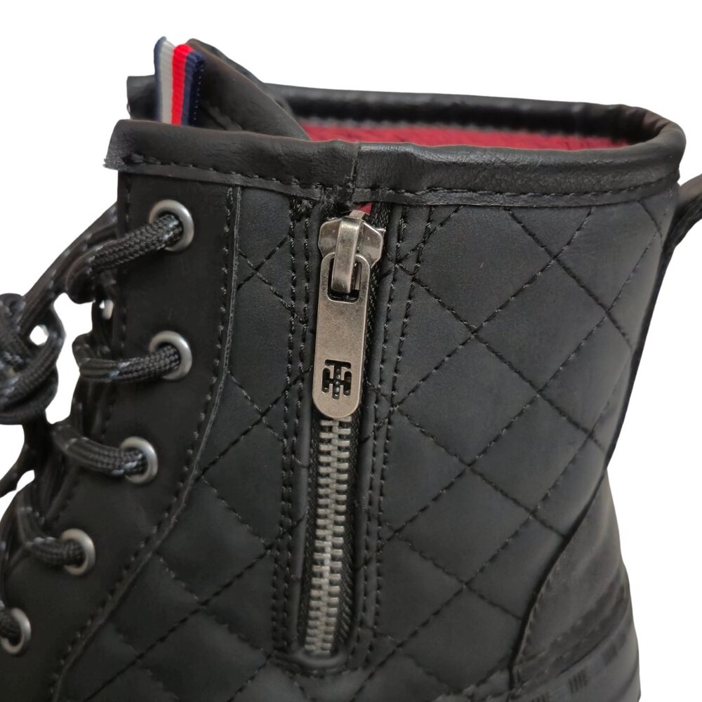 Tommy Hilfiger Women's Duck Boots Sz. 7M Waterproof, Lace-Up, Zip, Quilted Lined - Picture 4 of 13